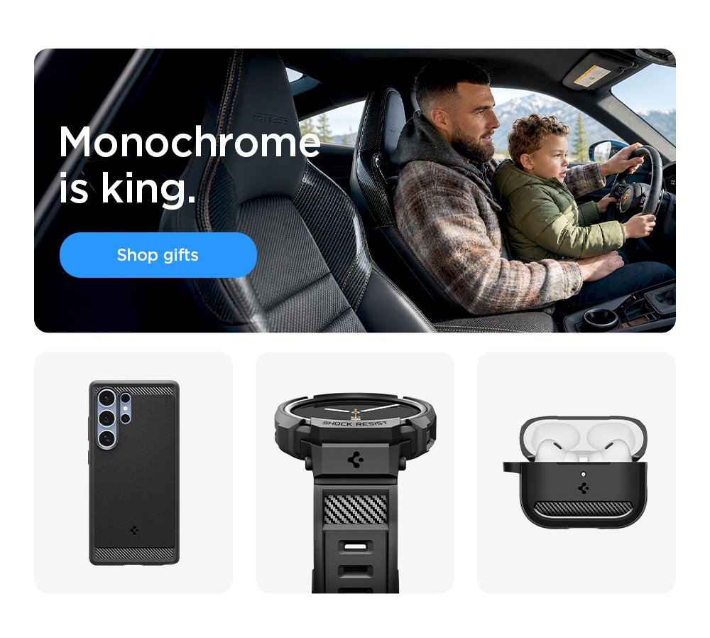 Monochrome is king. Shop carbon fiber and sleek gifts built for iPhone, Galaxy, Pixel, wallets, watches, and more.