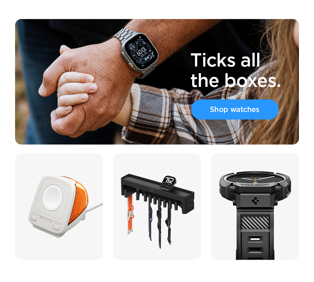 Ticks all the boxes. Shop watch bands and cases for Apple Watch, Galaxy Watch, Pixel Watch, and more.