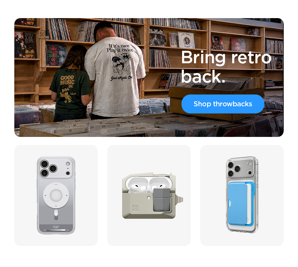 Bring retro back. Shop throwbacks inspired by Macintosh, iMac G3, MacOS, and iPod Classic.