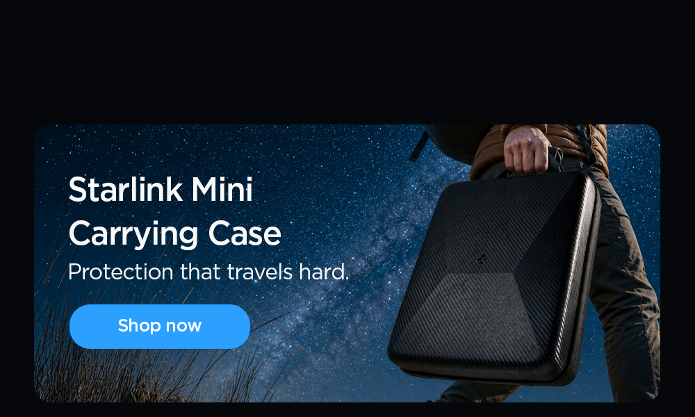 Shop the Starlink Mini Carrying Case. Protection that travels hard. 