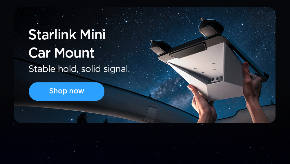 Shop the Starlink Mini Car Mount. Stable hold, solid signal.