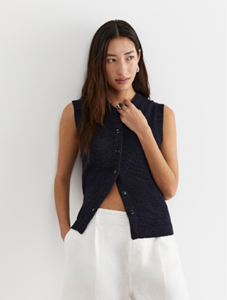 Josie Tape Yarn Vest