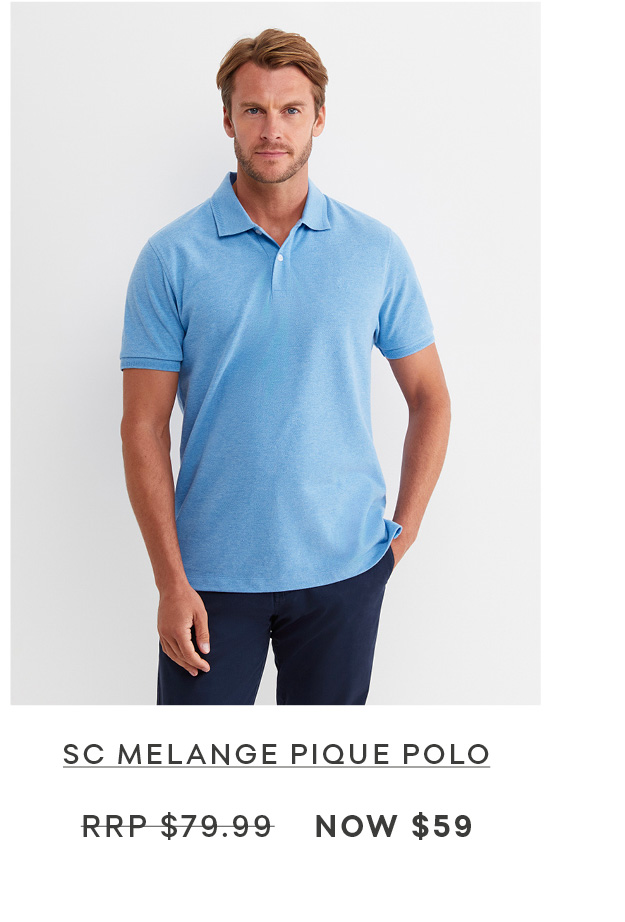 SC melange polo 