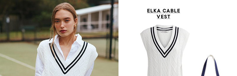 Elka Cable Vest - coming soon