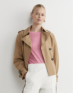 Audrey Crop Trench 