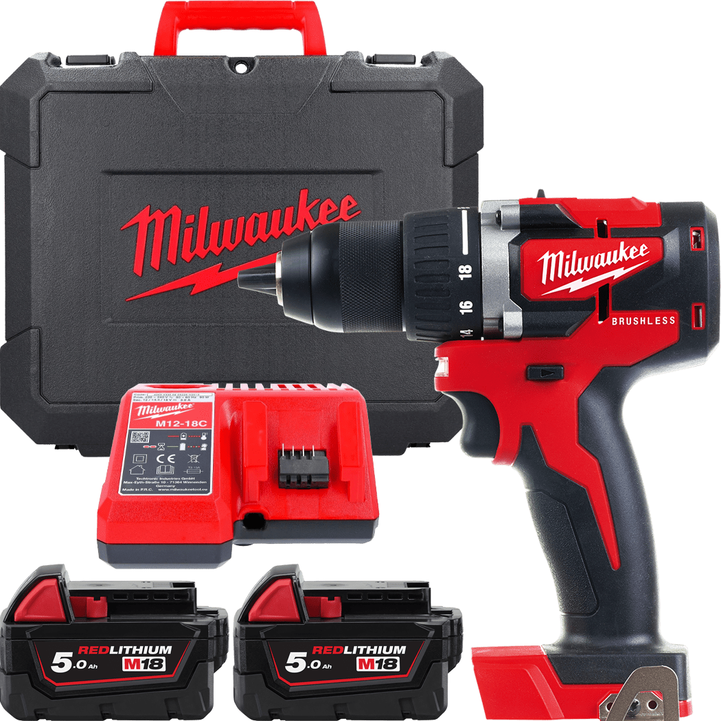 MILWAUKEE M18™ Aku vŕtačka bez príklepu - kompaktná M18CBLDD-502C