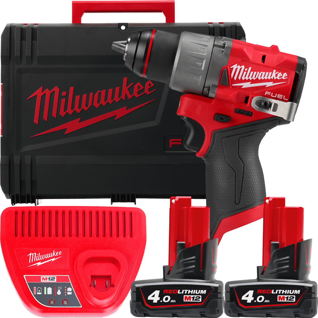 MILWAUKEE M12 FUEL™ Aku vŕtačka bez príklepu - kompaktná M12FDD2-402X