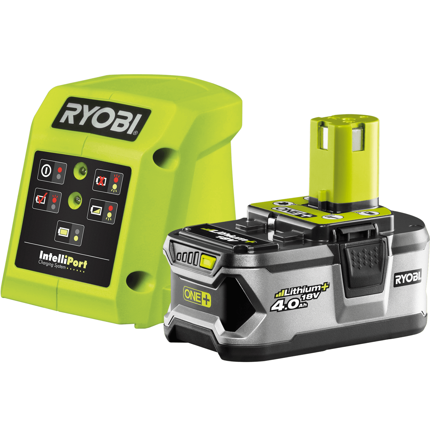 RYOBI 18V ONE+™ 4.0 Ah Akumulátor a nabíjačka RC18120-140