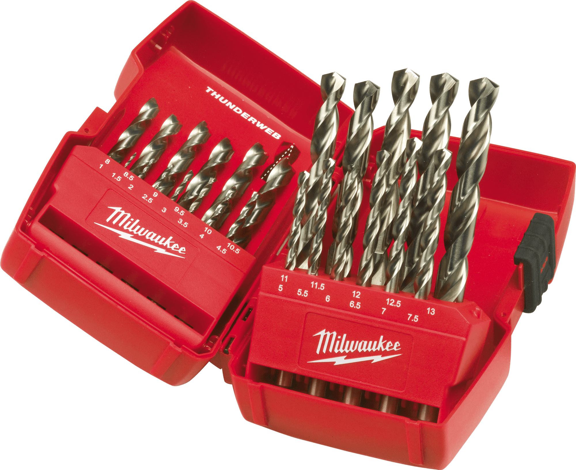 MILWAUKEE Sada vrtákov Thunderweb (1– 13 mm) 25 ks