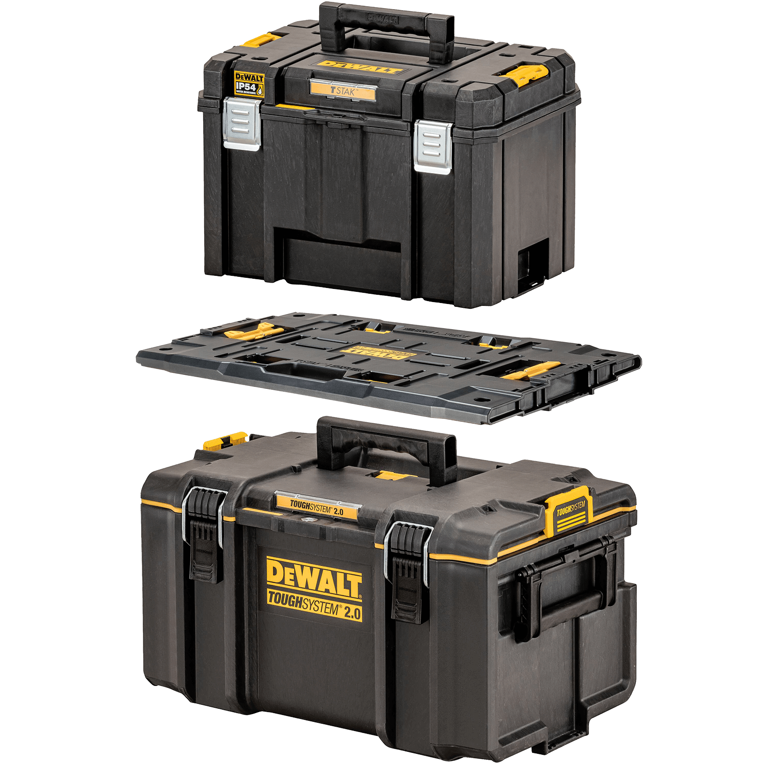 DEWALT Sada boxov TSTAK a TOUGHSYSTEM s adaptérom