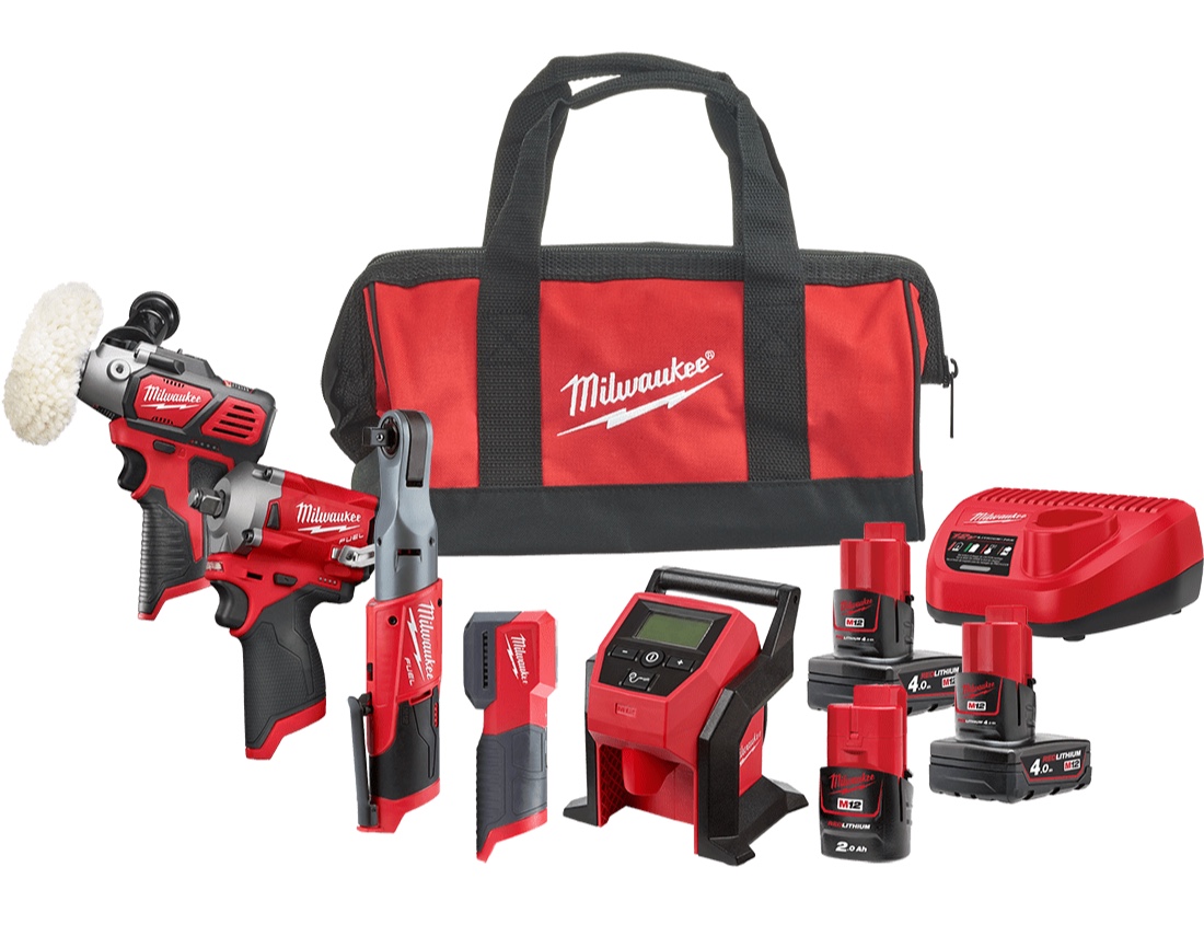 MILWAUKEE M12 FUEL™ Set náradia M12FPP5A-423BEU