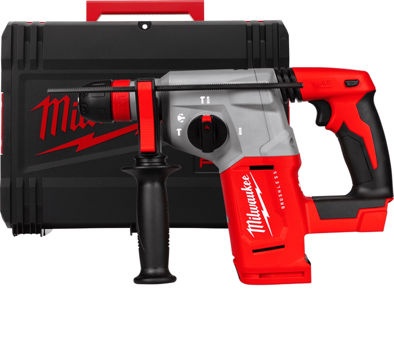 MILWAUKEE M18™ SDS-Plus vŕtacie kladivo 4-režimové s FIXTEC™