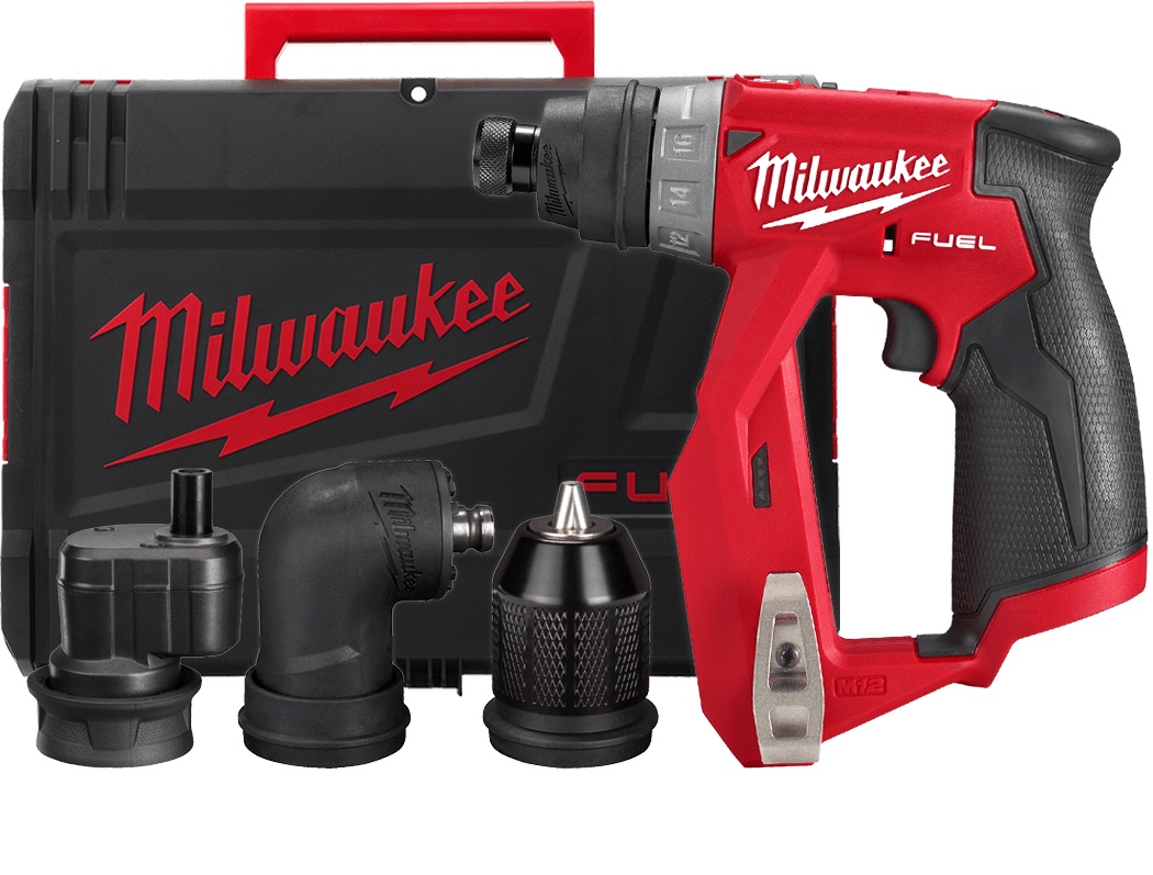 MILWAUKEE M12 FUEL™ Vŕtačka s vymeniteľnými nástavcami M12FDDXKIT