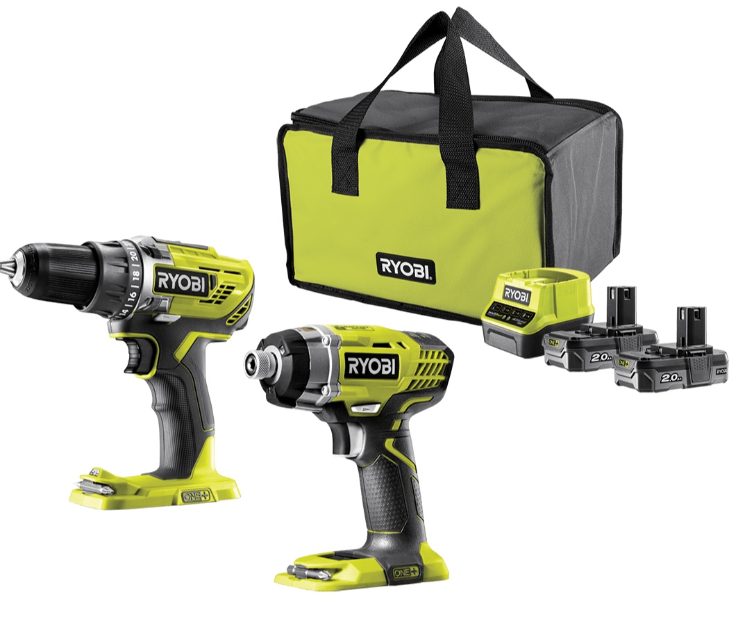 RYOBI 18V ONE+™ Set náradia R18DDID-220S