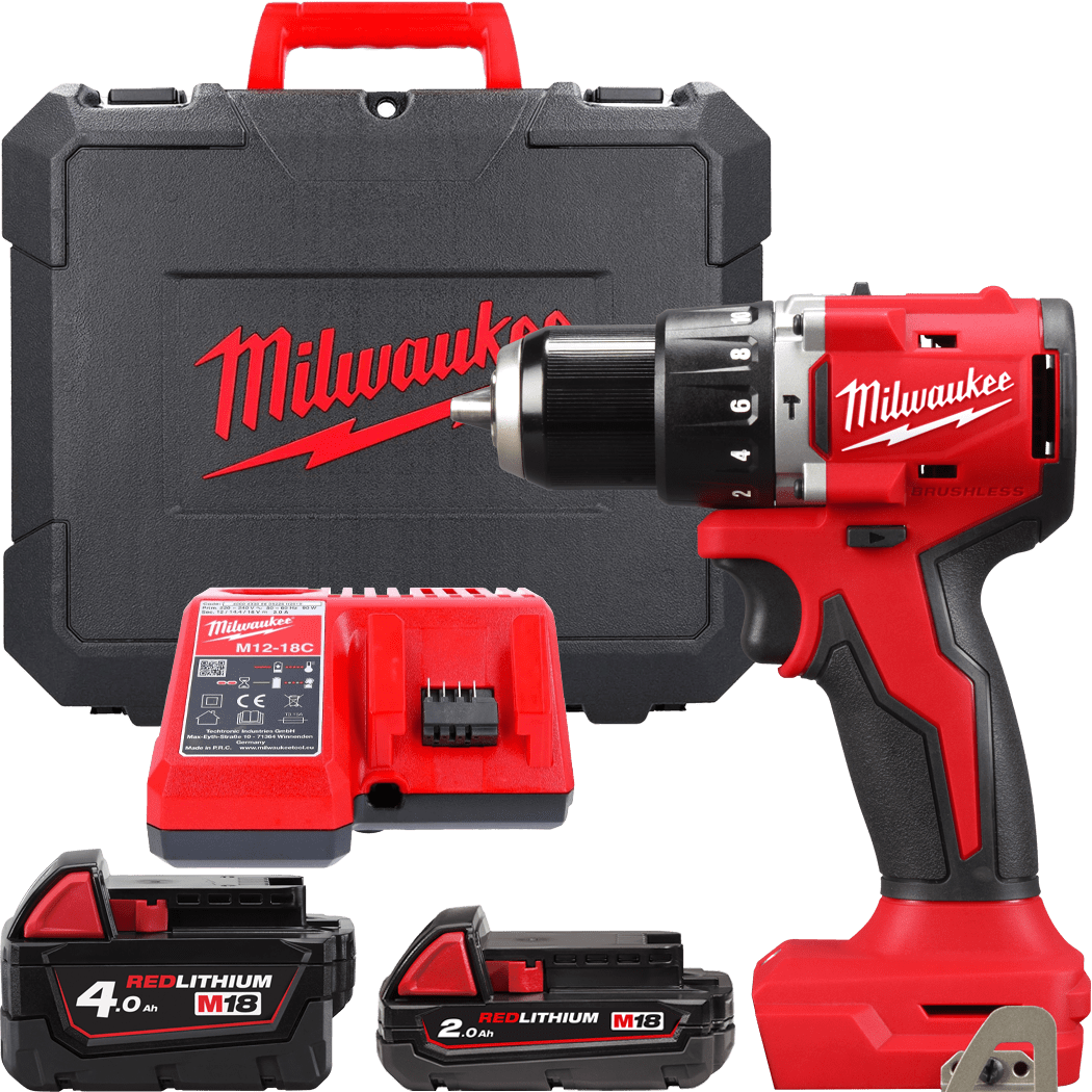 MILWAUKEE M18™ Aku vŕtačka s príklepom - kompaktná M18BLPDRC-422C