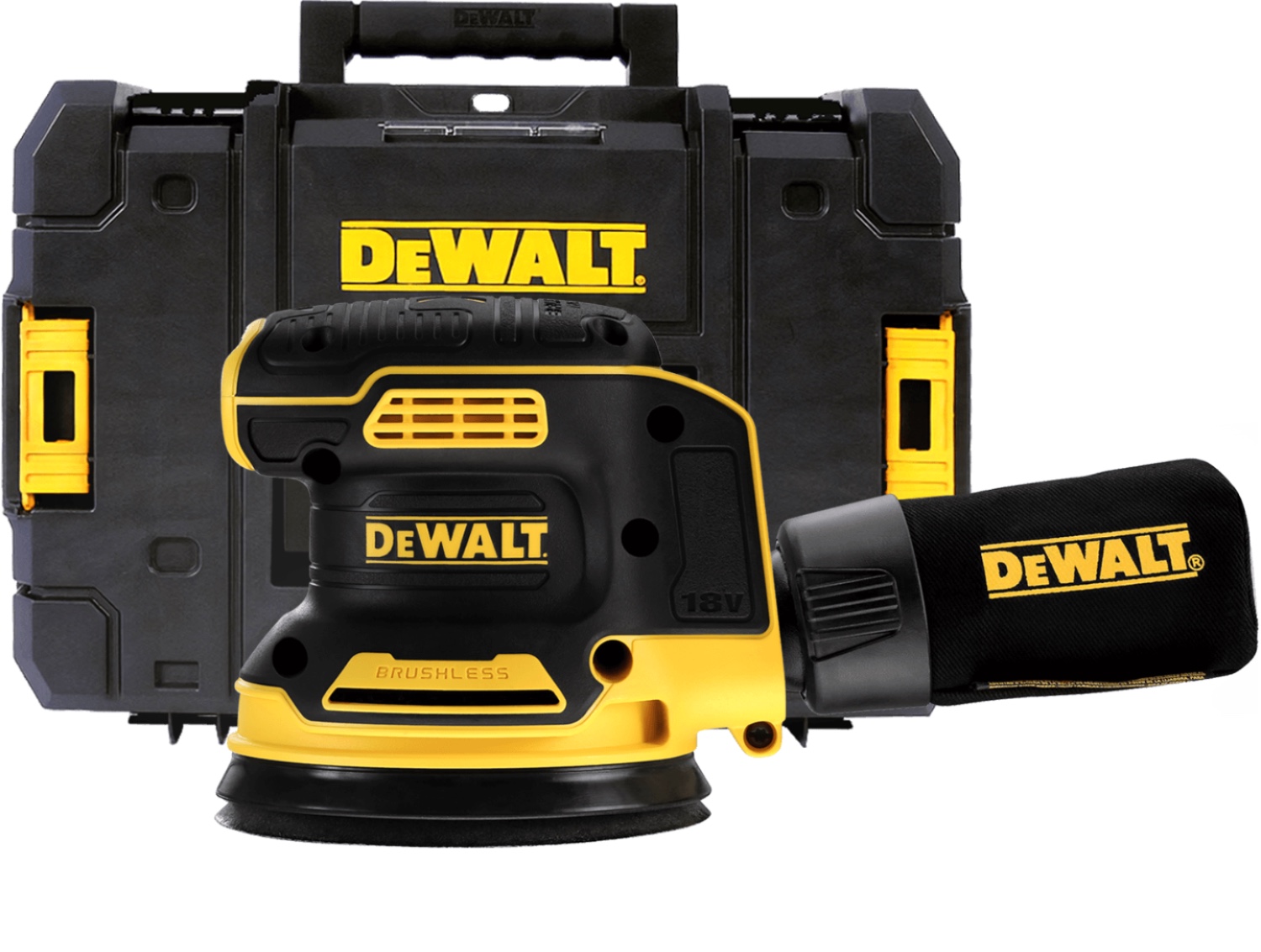 DEWALT 18V XR 125 mmaku excentrická brúska, bez aku 
DCW210NT-XJ