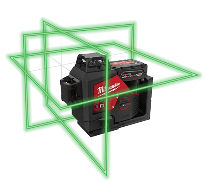 MILWAUKEE M12™ Laser s 3 rovinami s rozsahom 360° - zelený M123PL-401C