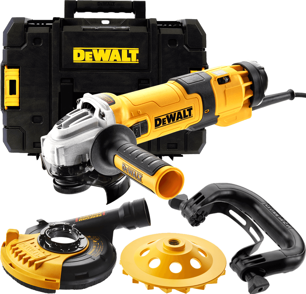 DEWALT Elektrická 1 500 W uhlová brúska 125 mm DWE4257KT-QS