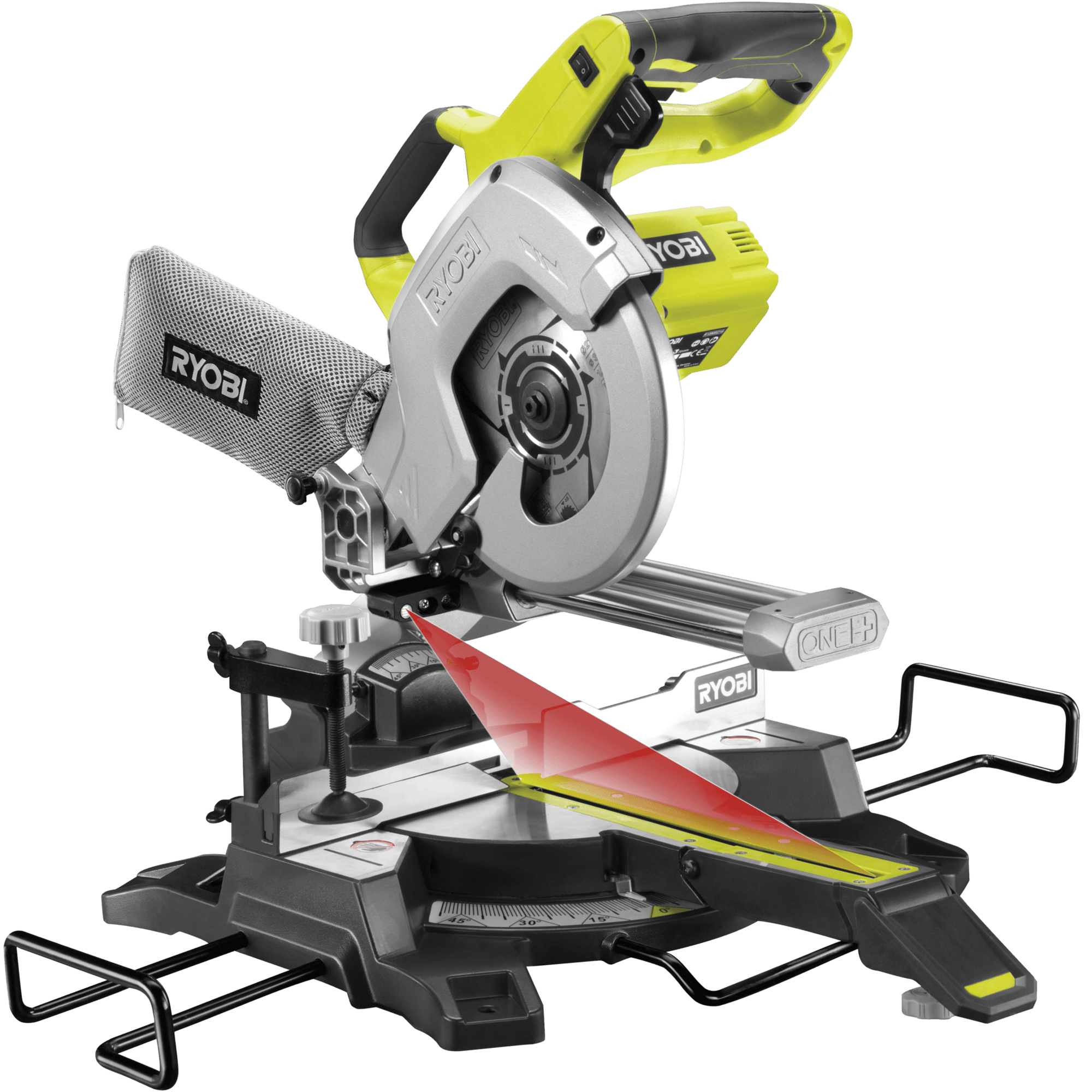 RYOBI 18V ONE+™ 216 mm pokosová píla R18MS216-0