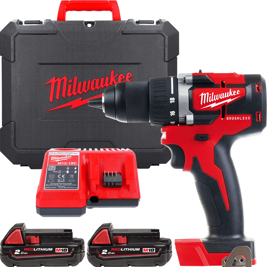 MILWAUKEE M18™ Aku vŕtačka bez príklepu - kompaktnáM18CBLDD-202C