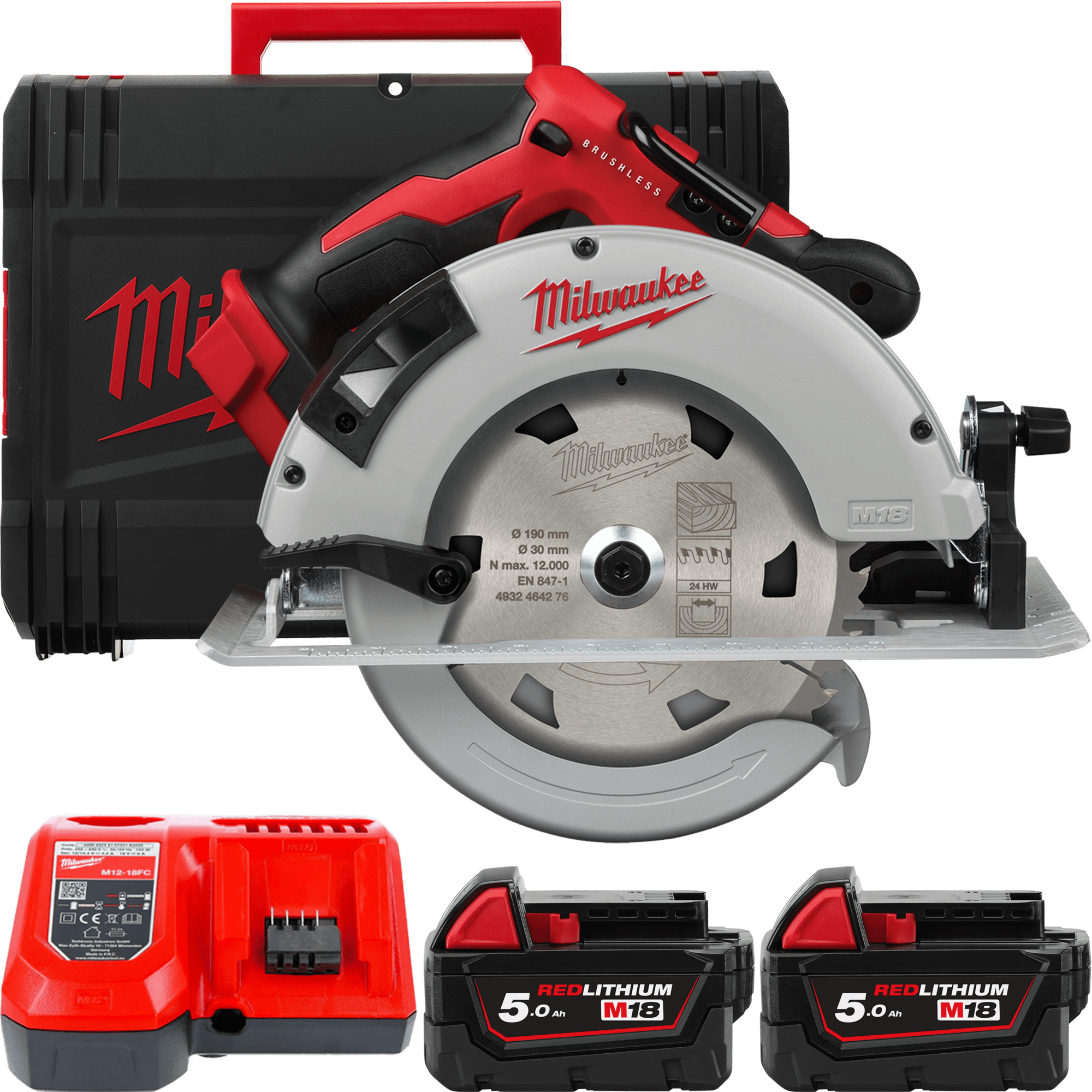 MILWAUKEE M18™ Okružná píla na drevo a plasty 66 mm M18BLCS66-502X