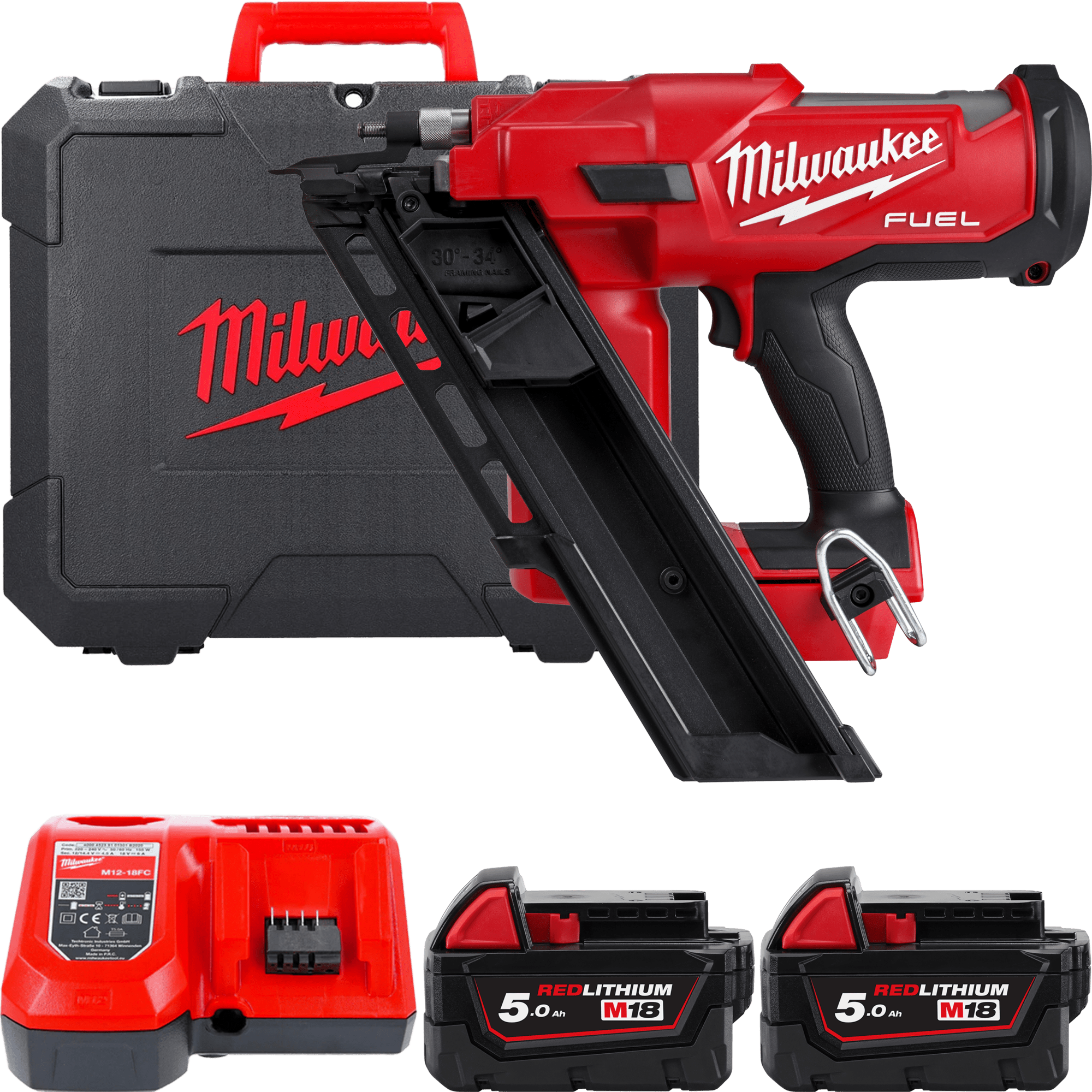 MILWAUKEE M18 FUEL™ Tesárska klincovačka 34°