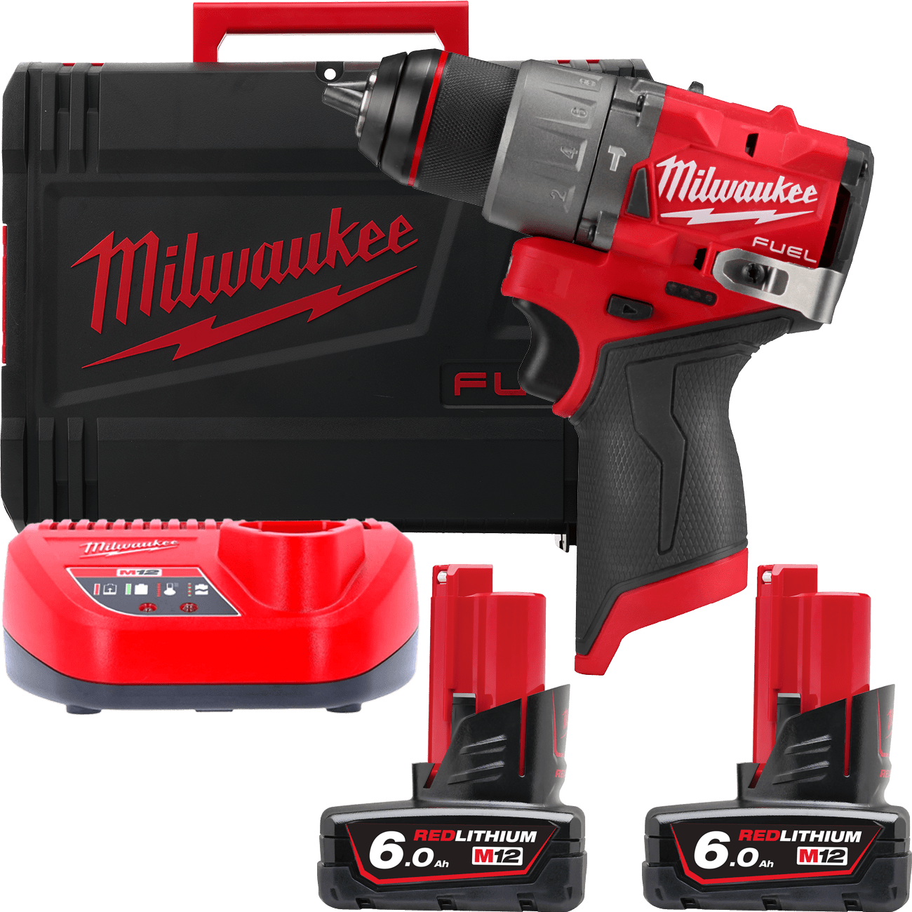 MILWAUKEE M12 FUEL™ Aku vŕtačka s príklepom - kompaktná M12FPD2-602X