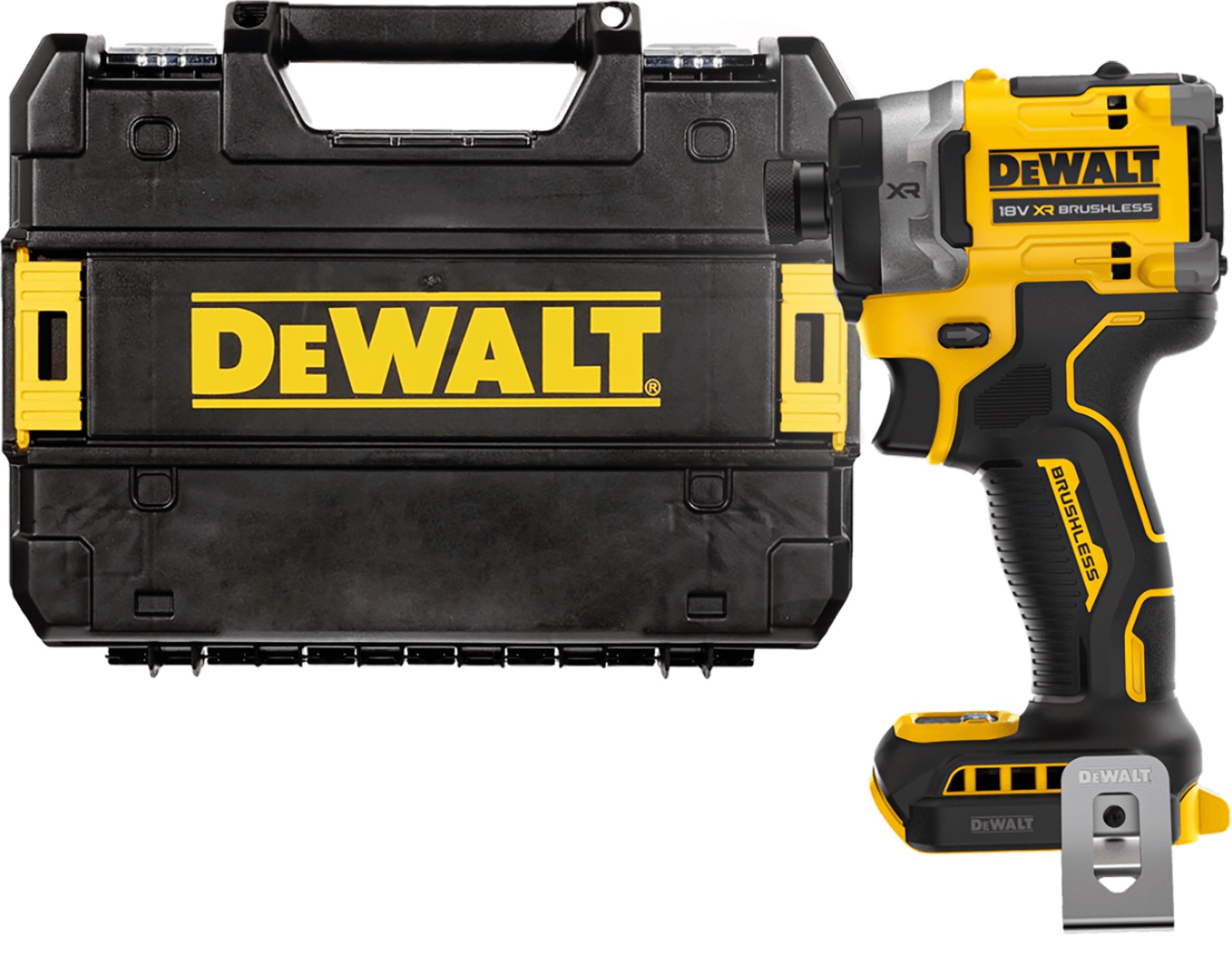 DEWALT 18V XR 1/4” Hex aku rázový uťahovák, bez aku DCF860NT-XJ