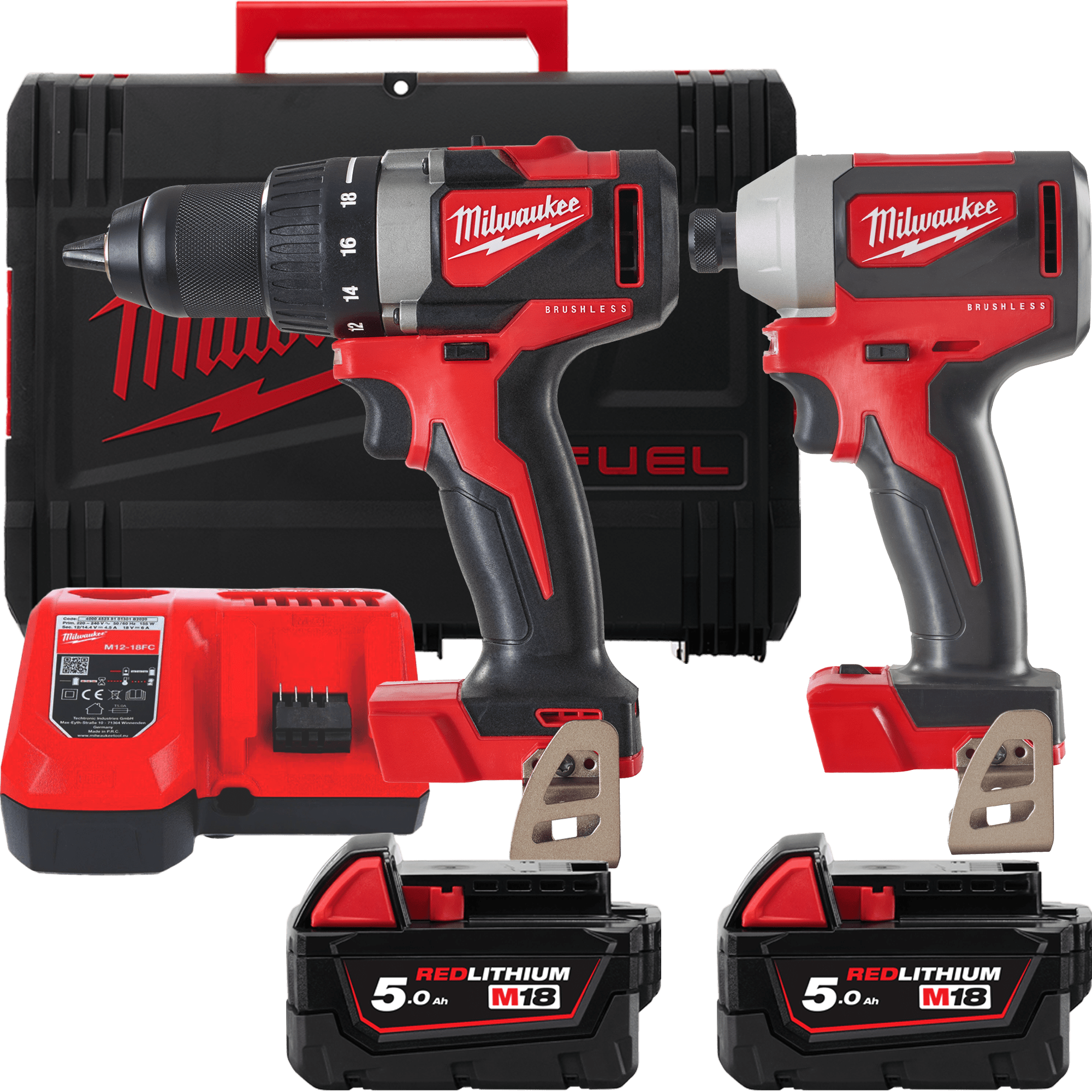 MILWAUKEE M18™ Set náradia M18BLPP2B2-502X