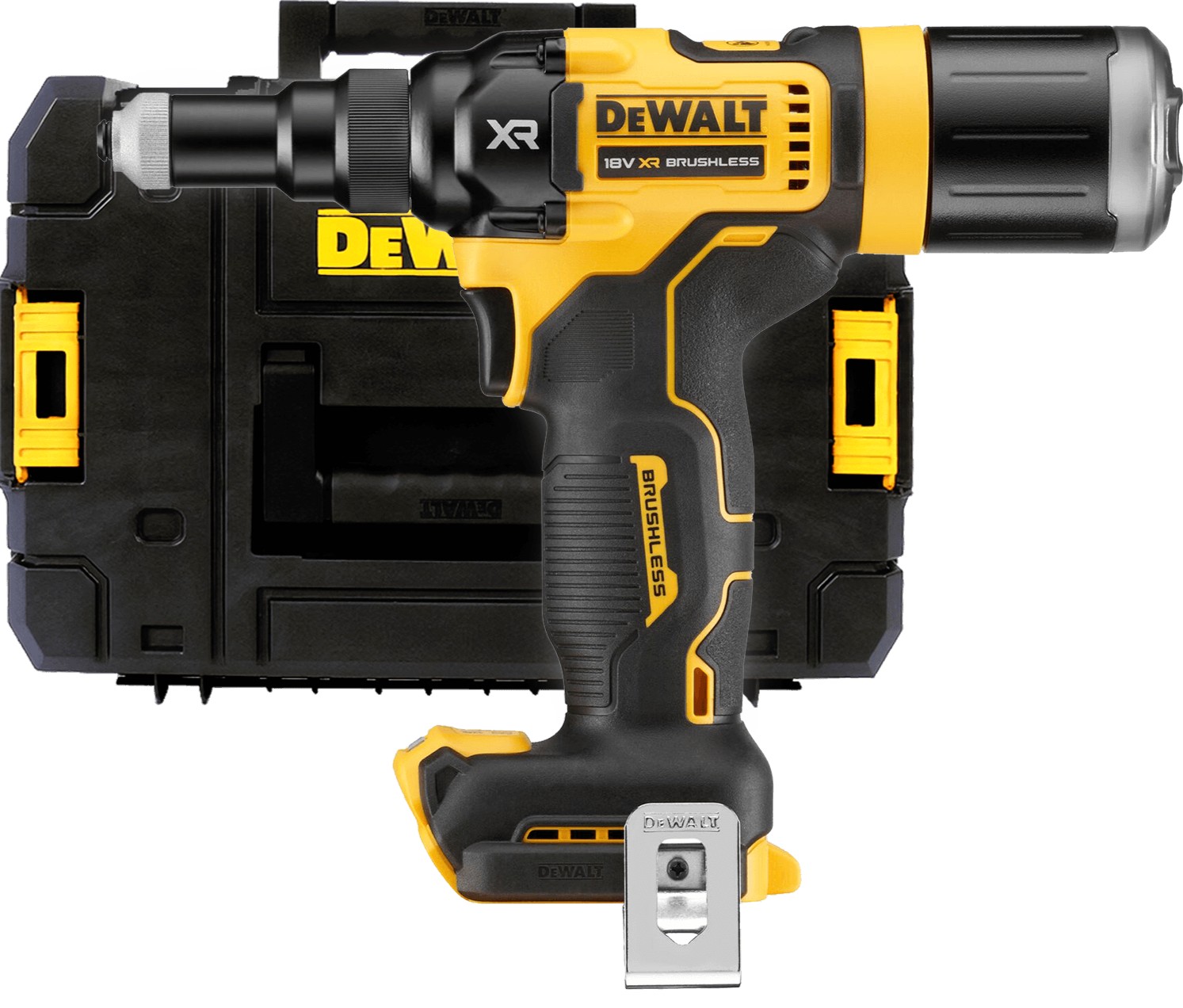 DEWALT 18V XR Aku nitovačka pre nity do 4,8 mm, bez aku DCF403NT-XJ