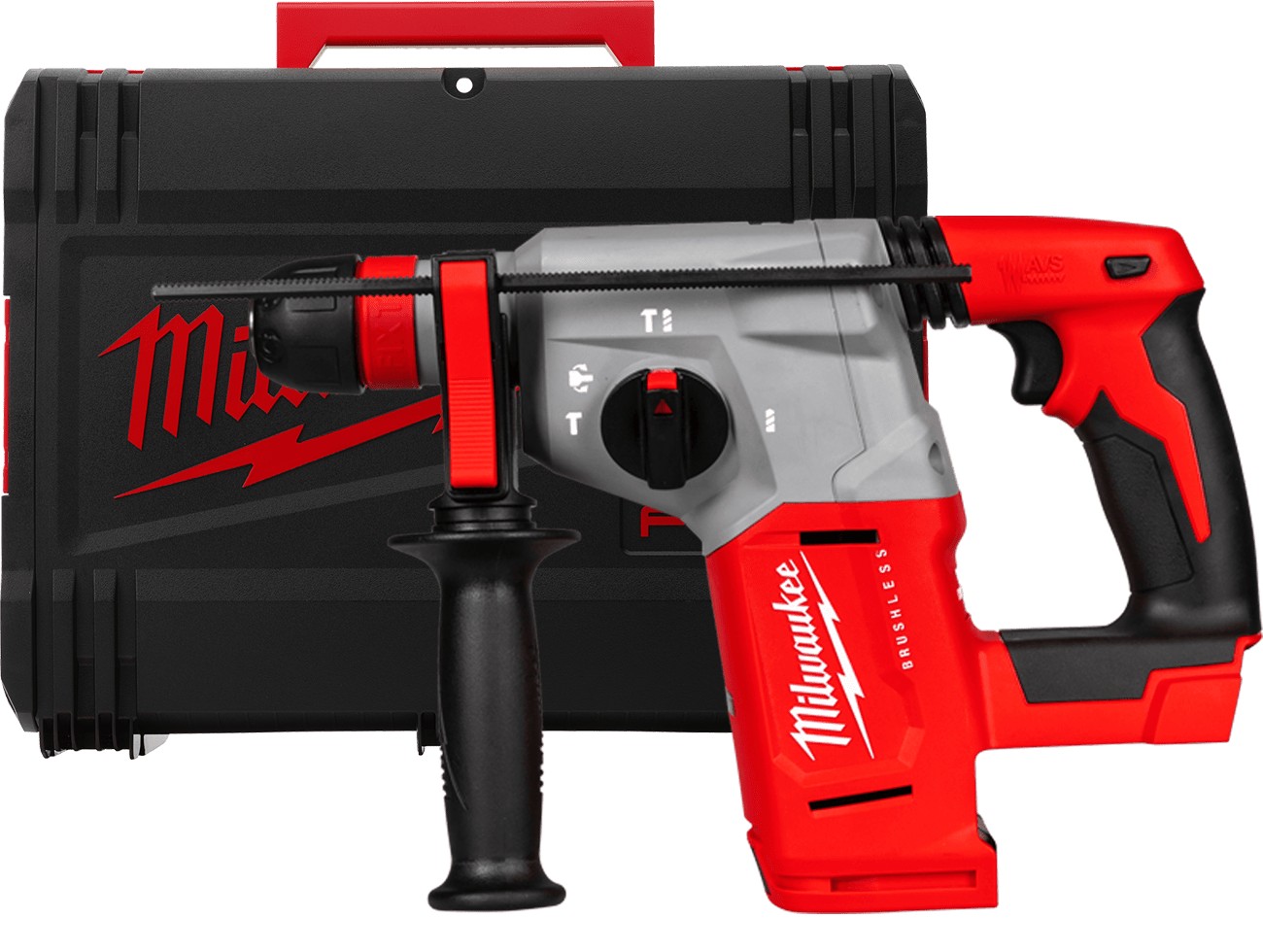 MILWAUKEE M18™ SDS-Plus vŕtacie kladivo 4-režimové s FIXTEC™ M18BLHX-0X