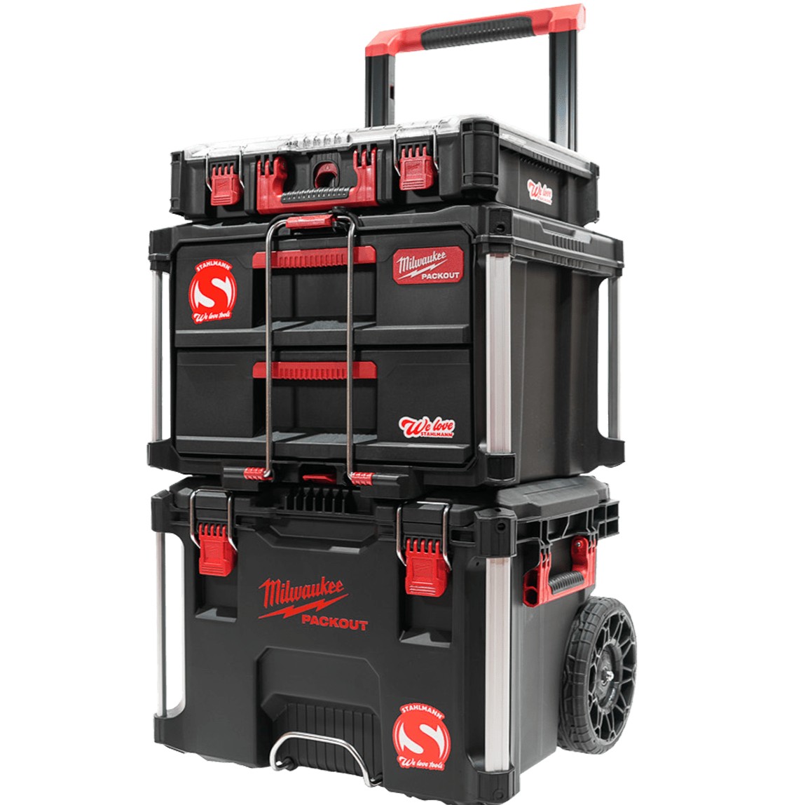 MILWAUKEE PACKOUT™ Sada boxov na náradie Compact3DRAWER™