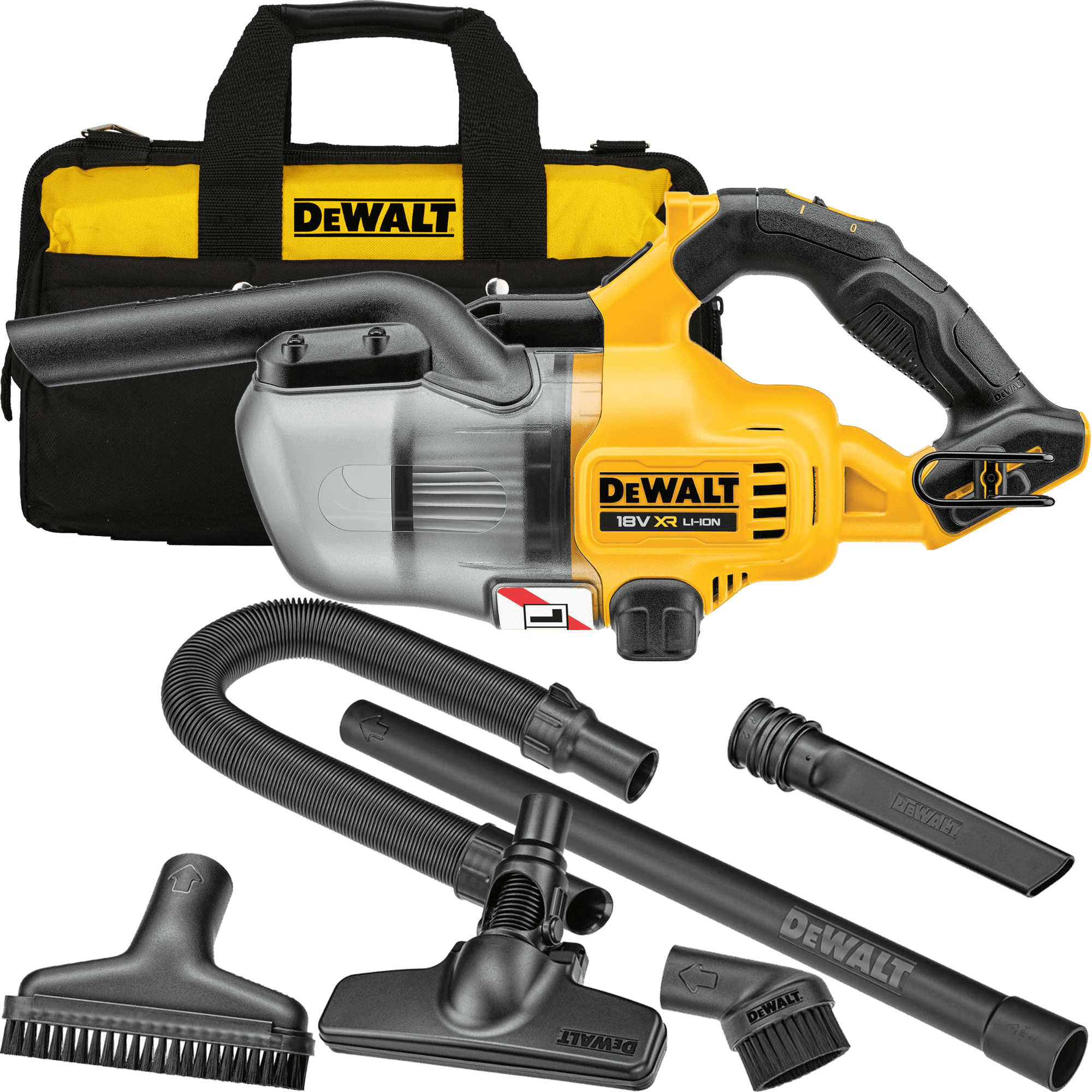 DEWALT 18V XR Aku prenosný vysávač s príslušenstvom s filtračnou triedou L, bez aku DCV501LN-XJ