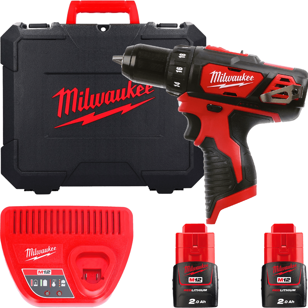 MILWAUKEE M12™ Aku vŕtačka bez príklepu - kompaktná M12BDD-202C