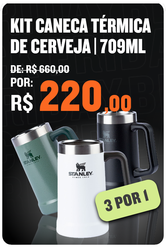 Kit caneca t�rmica de cerveja