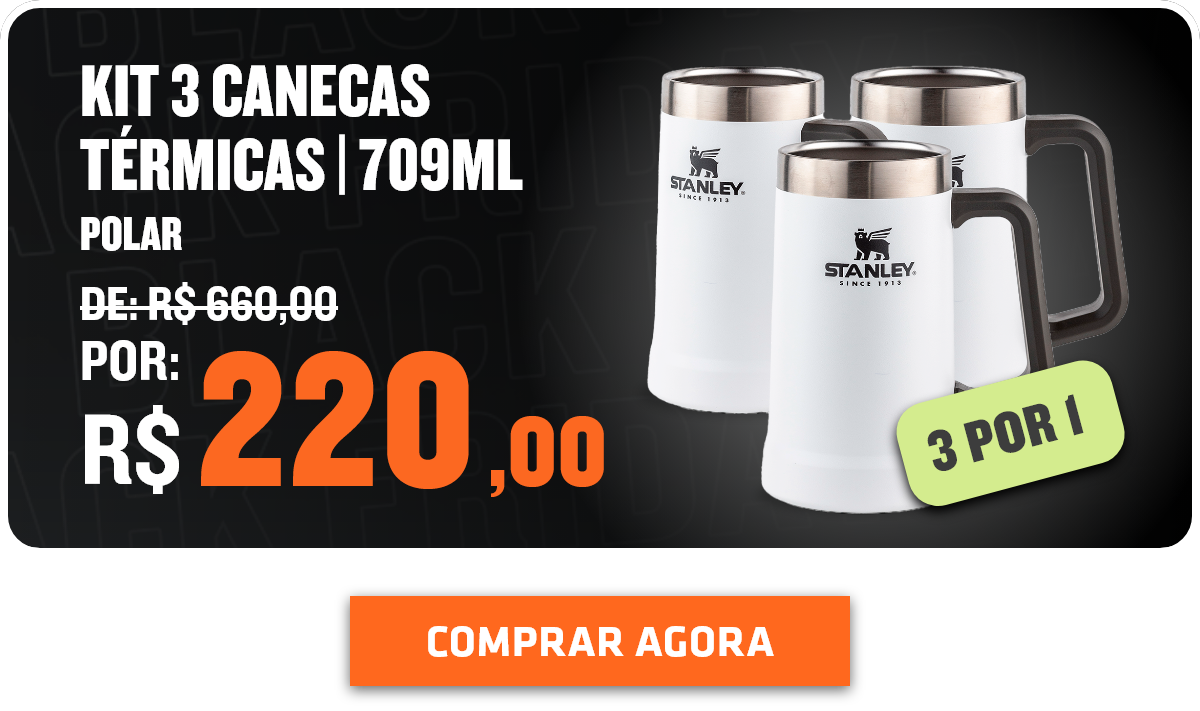 Kit 3 canecas t�rmicas