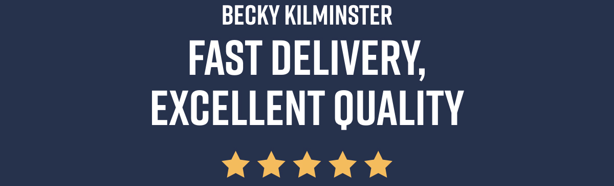 Becky Kilminster Fast delivery, excellent quality