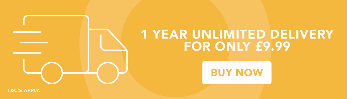 1 Year Unlimited Delivery For Only £9.99