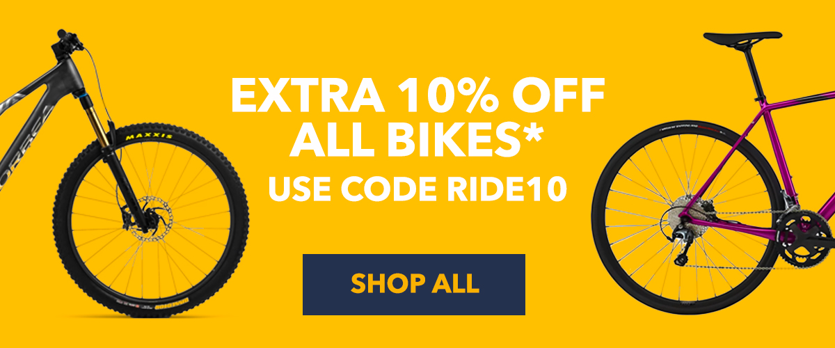 Extra 10% off bikes, use code RIDE10