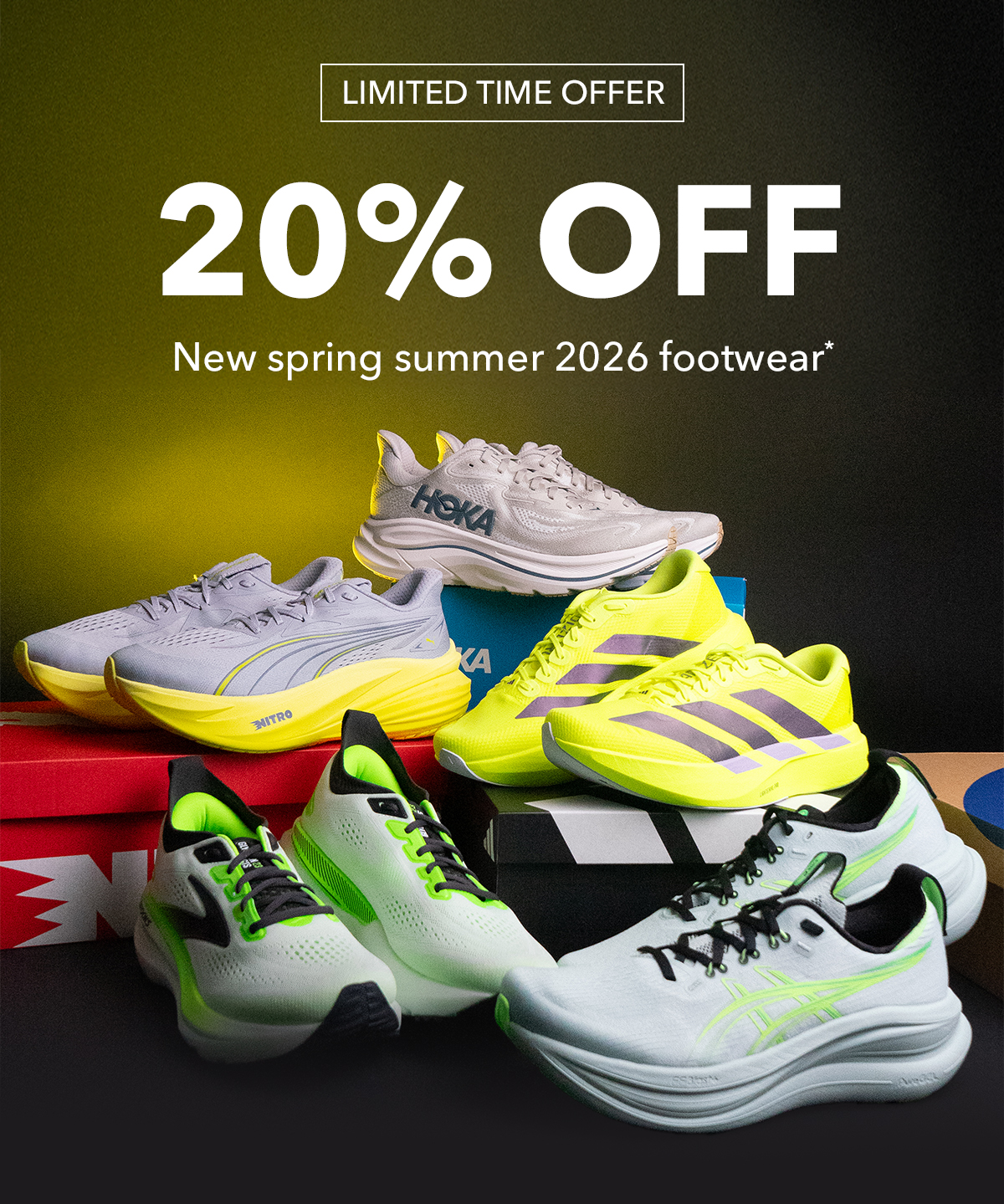 20% off new season footwear