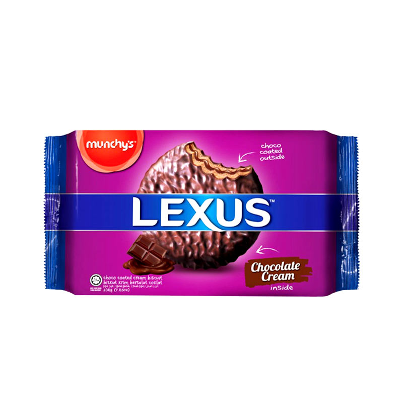 Munchy's Lexus Choco Coated Cream Biscuit 200g 