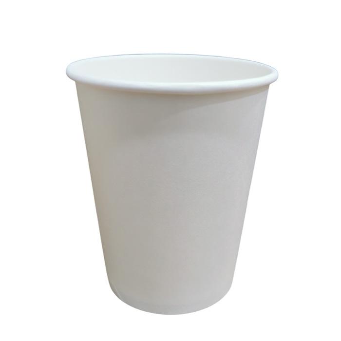 Disposable Single Wall Paper Cup White 8oz Pack of 50 Pcs