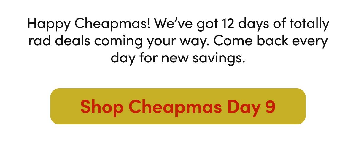 Shop cheapmas day 9