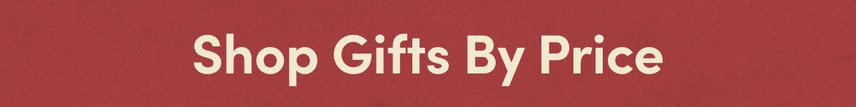 Gifts By Price Banner