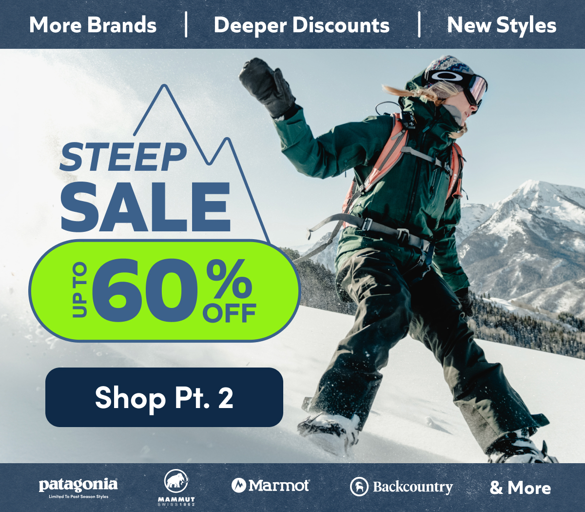 Steep Sale Hero