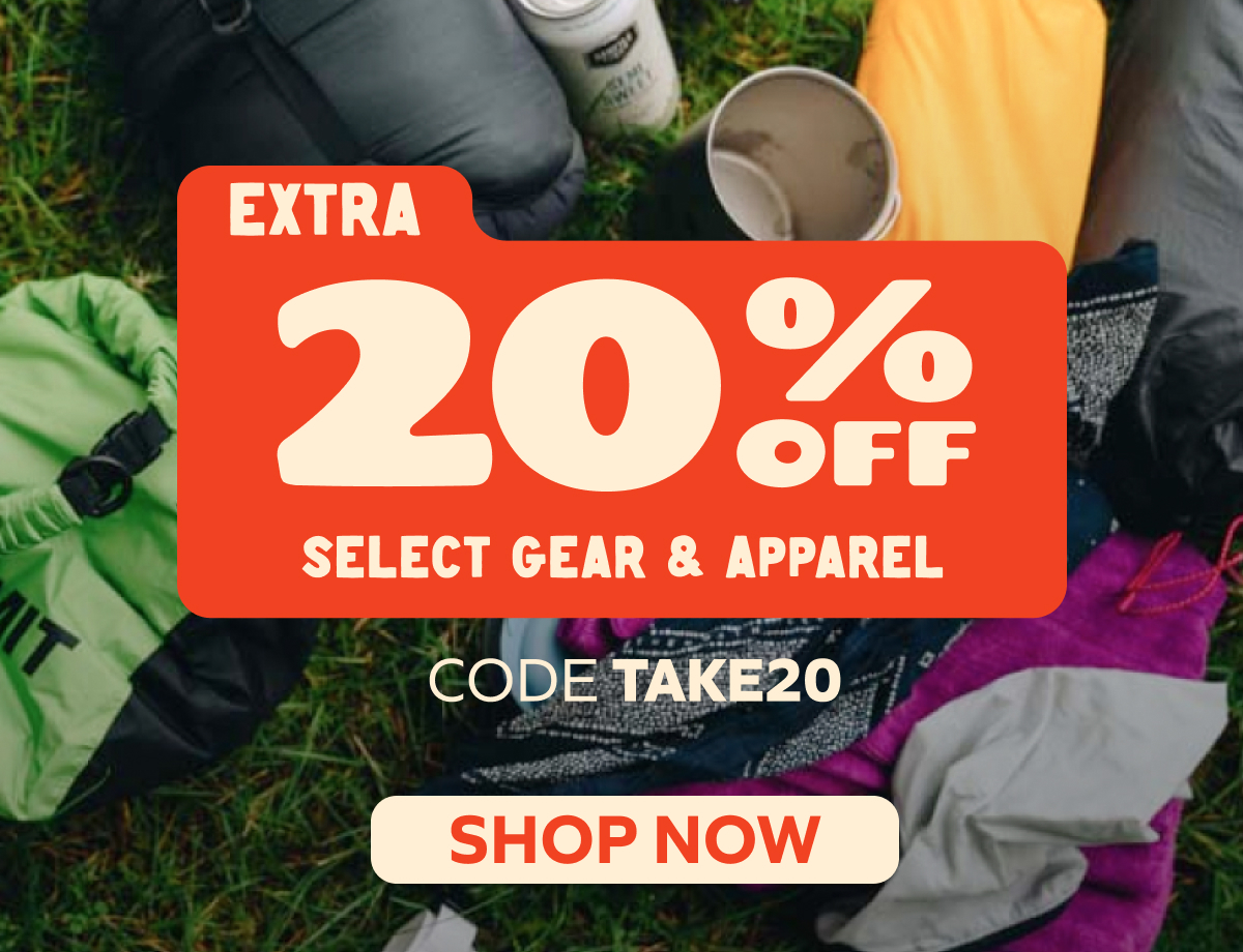 Extra 20% off Select Gear & Apparel with Code TAKE20