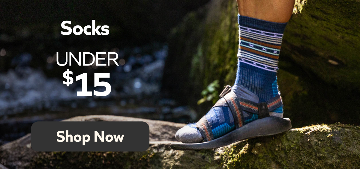 Socks under $15. Shop Now! 