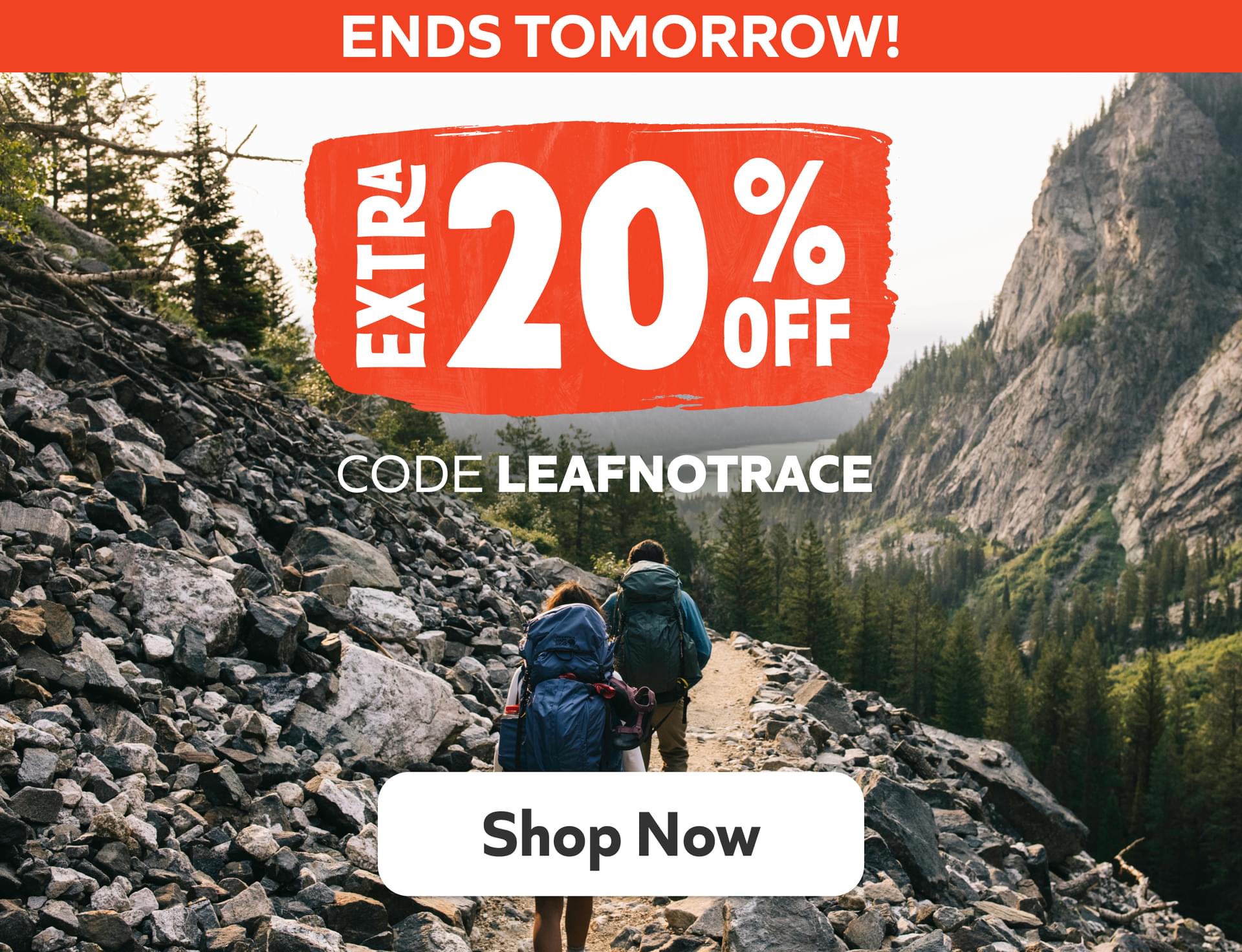 Ends Tomorrow! Extra 20% off - Use code LEAFNOTRACE. Shop Now!