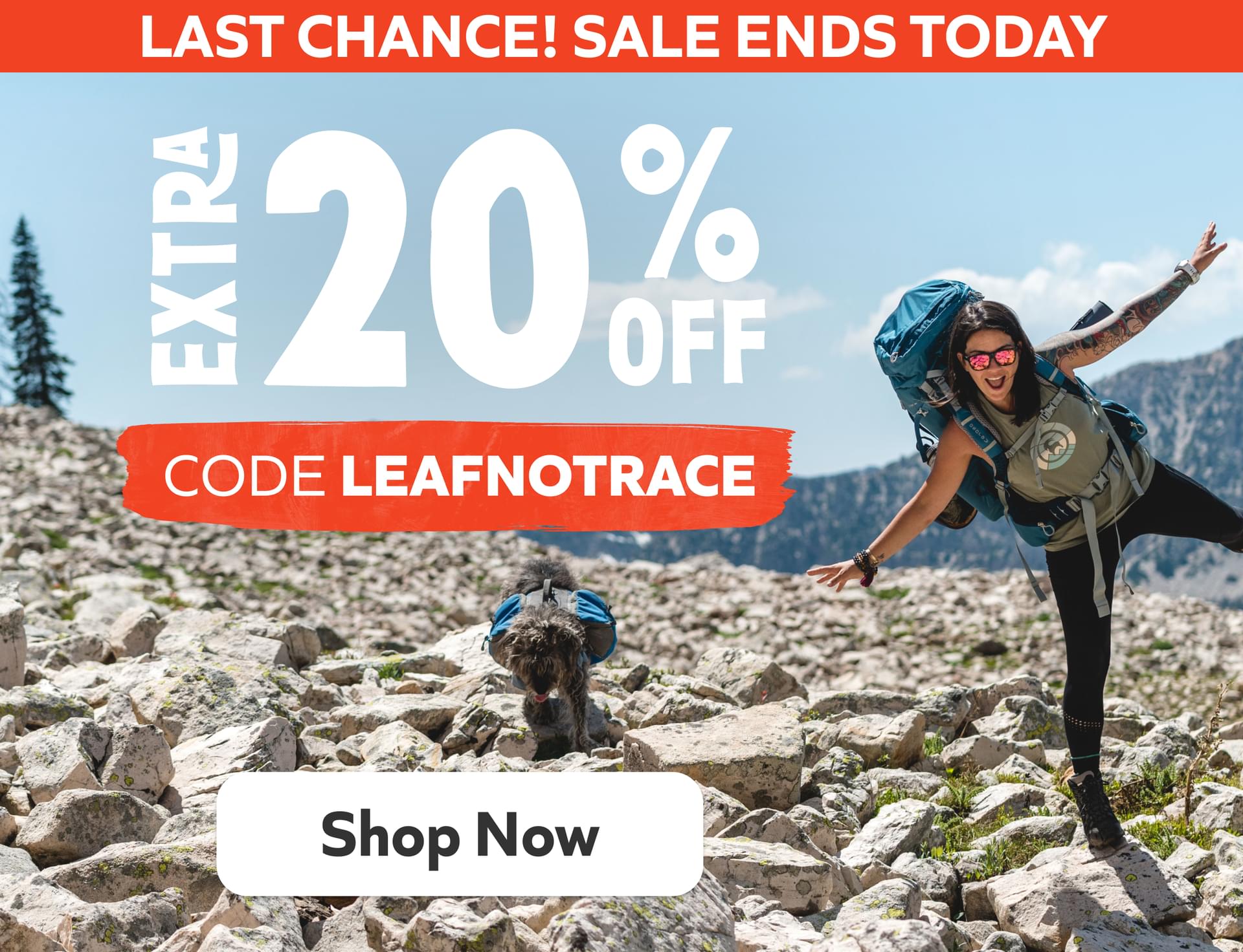 Last chance! Sale ends today. Extra 20% off: use code LEAFNOTRACE. Shop Now!