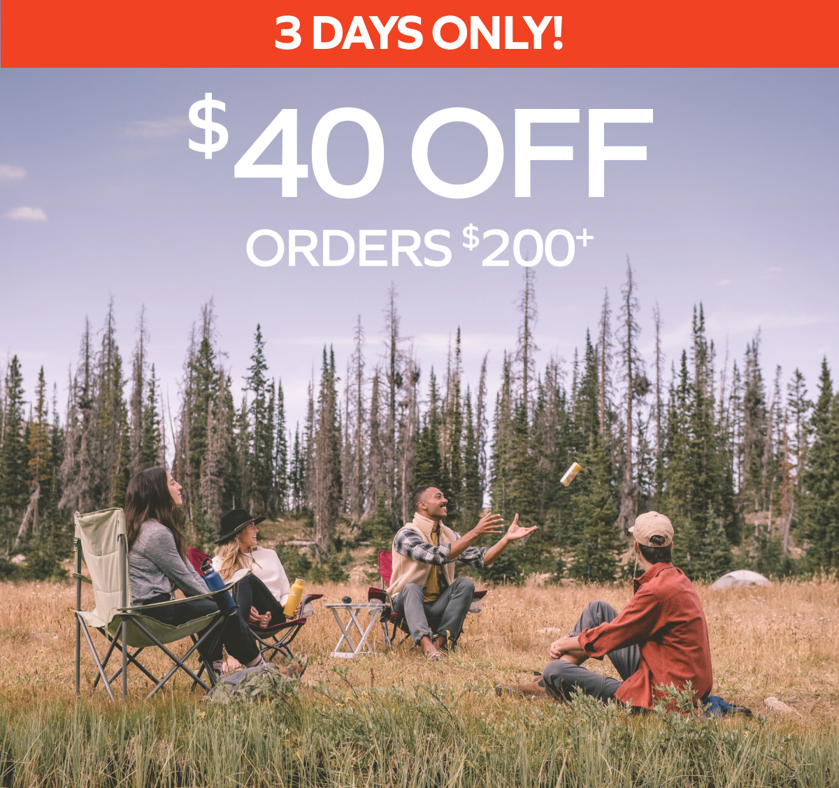 3 days only! $40 off - orders $200+